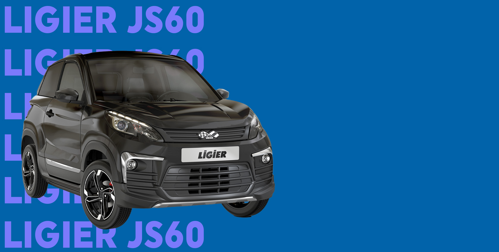 voiture sans permis Ligier JS60 noir intense